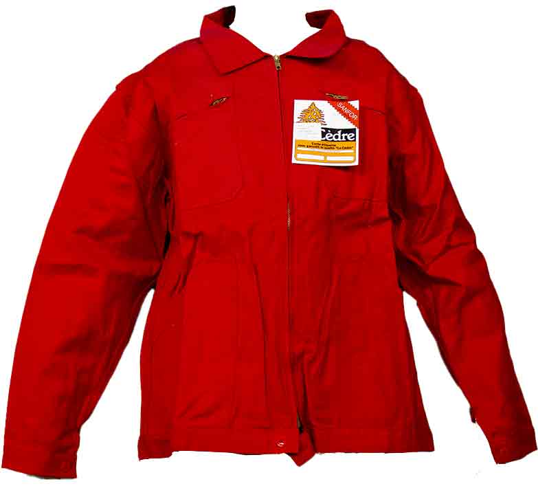 Veste de travail rouge T. 60 ref. 9212-9034 de LE CEDRE
