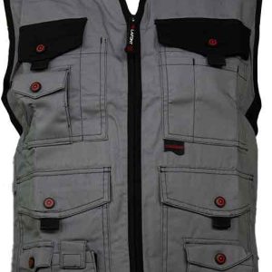 Gilet de travail gris/noir T. 2 44/46 de LAFONT
