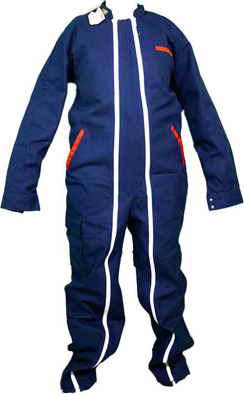 Combinaison de travail bleu marine double fermetures à glissière T. 3/L de SONORCO – Image 2