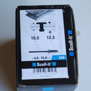 1 boite de 500 rivets 4mm x 16mm SCELL-IT