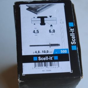 1 boite de 500 rivets 4,8mm x 10mm SCELL-IT