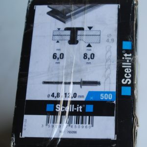 1 boite de 500 rivets 4,8mm x 12mm SCELL-IT
