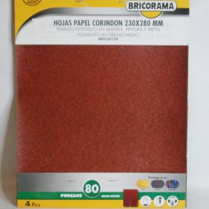 4 Feuilles Corindon grain 80 BRICORAMA