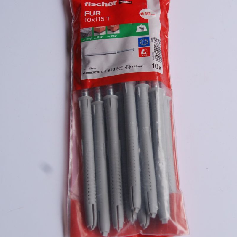 10 Chevilles rallongées FUR T 10×115 Ref. 92861 FISCHER DAREX – Image 2
