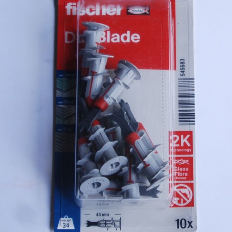 10 Chevilles autoforeuse pour plaques de carton plâtre DuoBlade K NV FISCHER ref. 545683