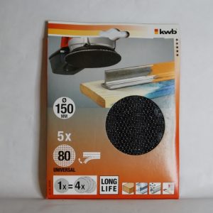 5 Disques à maille D.150 grain 220 KWB