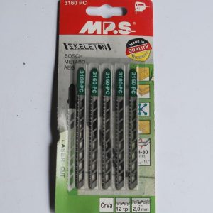 5 Lames Scie Sauteuse Bois Réf. 3160-PC-5 MPS . Attache en T