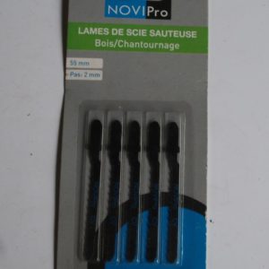 5 Lames Scie Sauteuse Bois chantournage. Attache en T