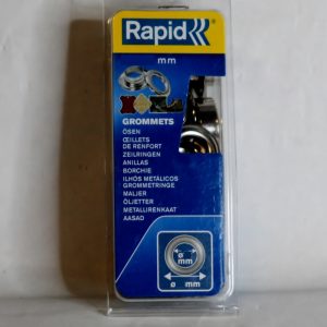1 boite d’oeillets D.8mm. RAPID avec outil de pose