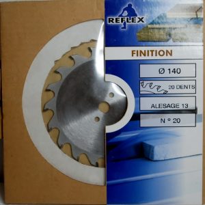 Lame Scie Circulaire REFLEX D.140mm Alésage 12,7mm 20 Dents