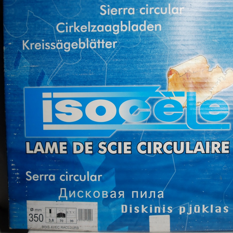 Lame Scie Circulaire avec racleurs carbure D.350mm Alésage 70mm 20 Dents ISOCELE – Image 2