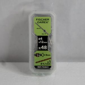 1 boite de rivets aveugles Alu 4mm x 12mm FICHER DAREX