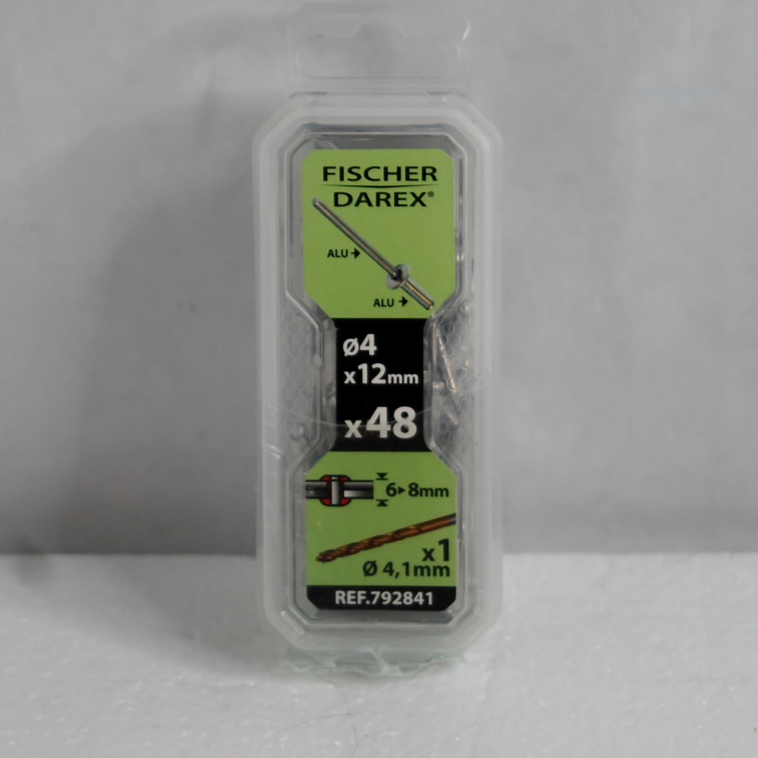 1 boite de rivets aveugles Alu 4mm x 12mm FICHER DAREX