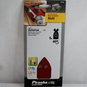 5 Patins ponceuse “Multi” perforés velcro grain 60 PIRANHA