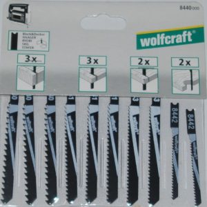 10 Lames Scie Sauteuse bois WOLFCRAFT Ref. 8440000. Attache en U