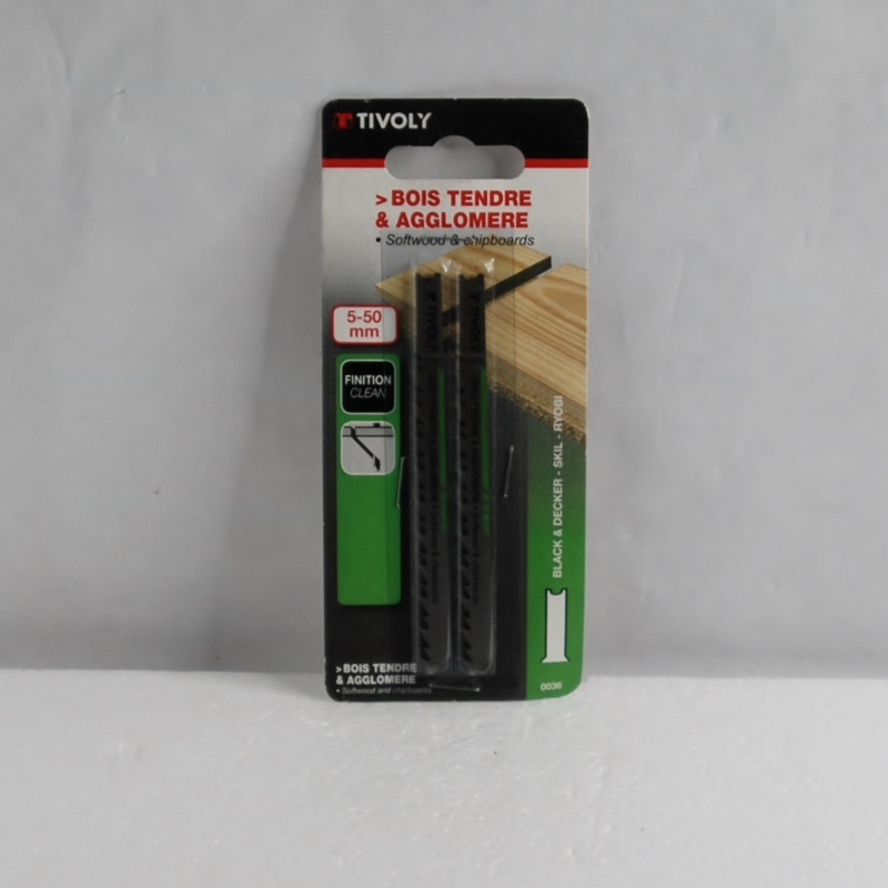 Lames Scie Sauteuse bois tendre TIVOLY. Attache en U – Image 2