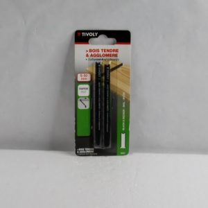 Lames Scie Sauteuse bois tendre TIVOLY. Attache en U