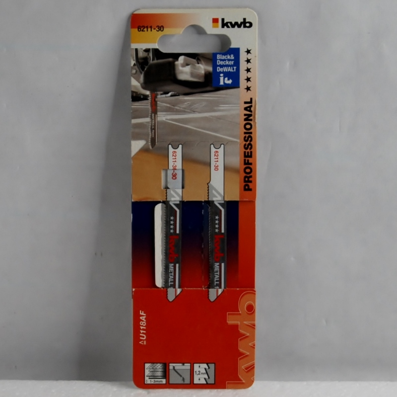 2 Lames de Scie Sauteuse bi-métal KWB Attache en U