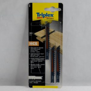 Lames Scie Sauteuse bois TRIPLEX. Attache en U