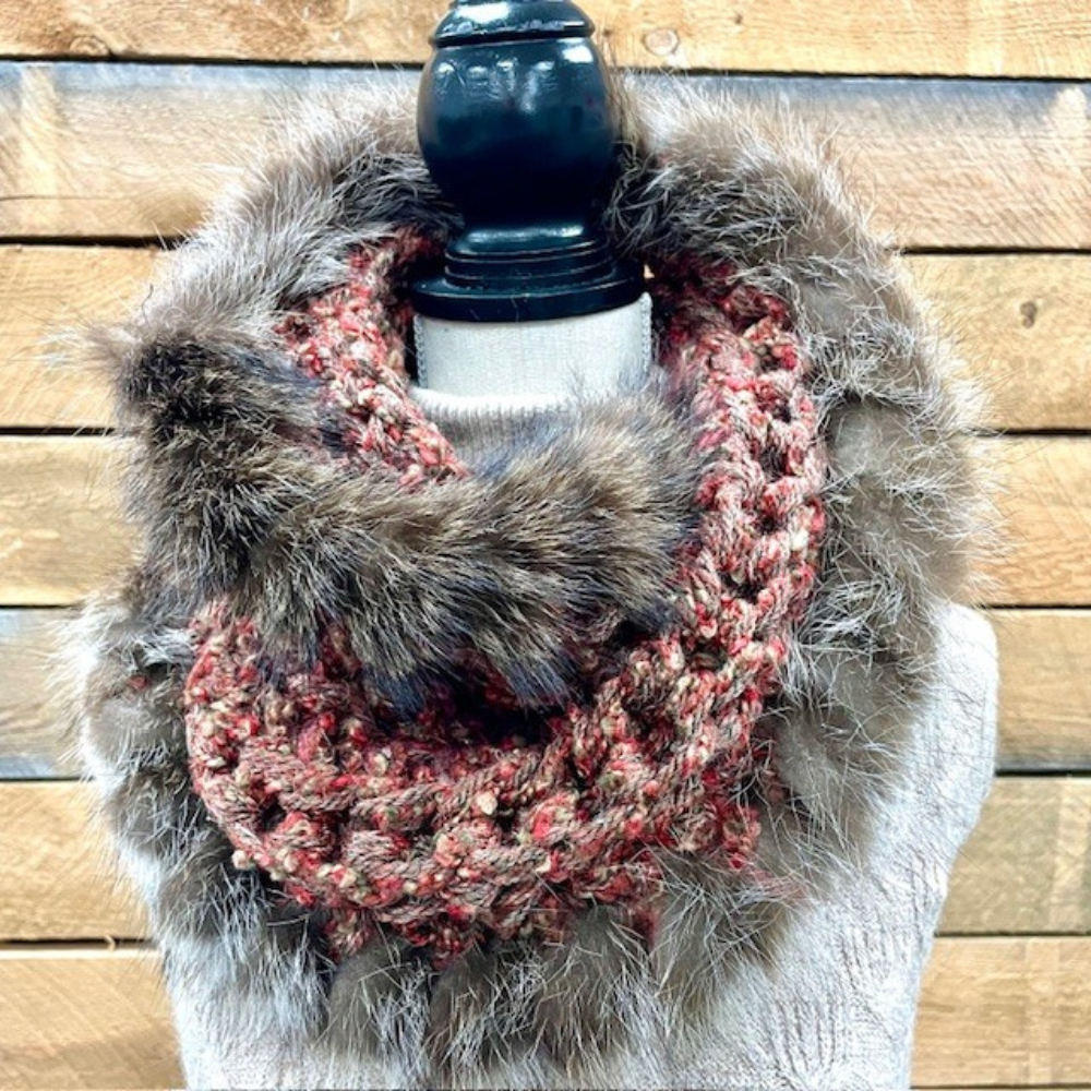 Hélènou Tricot Foulard Rouge