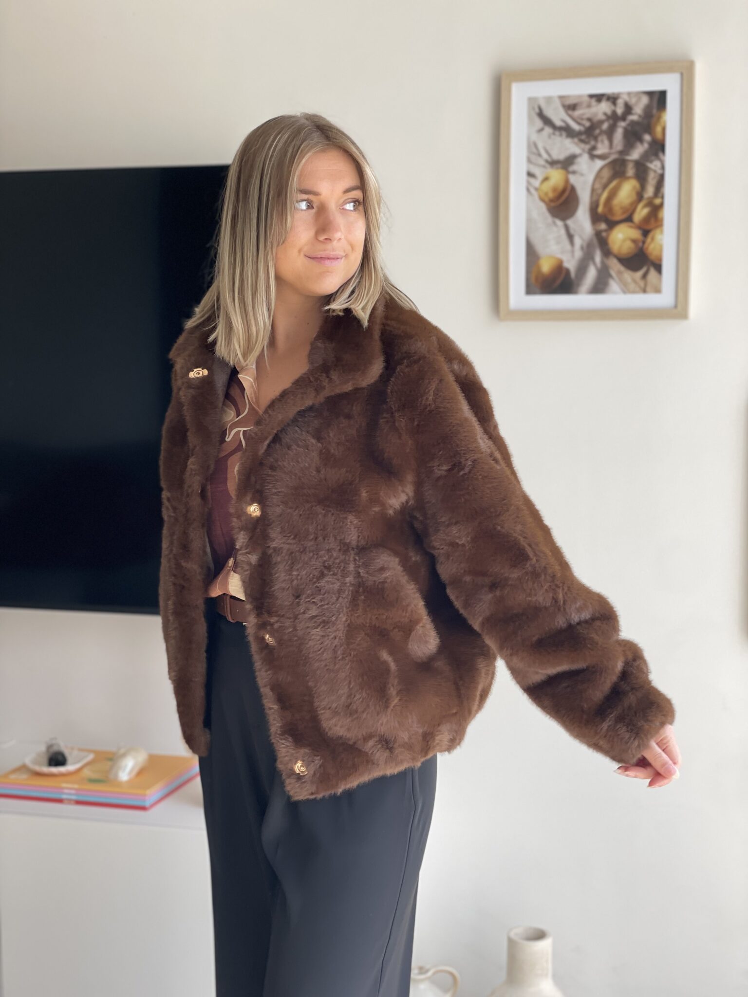 Veste Ted – Fausse Fourrure – Image 9