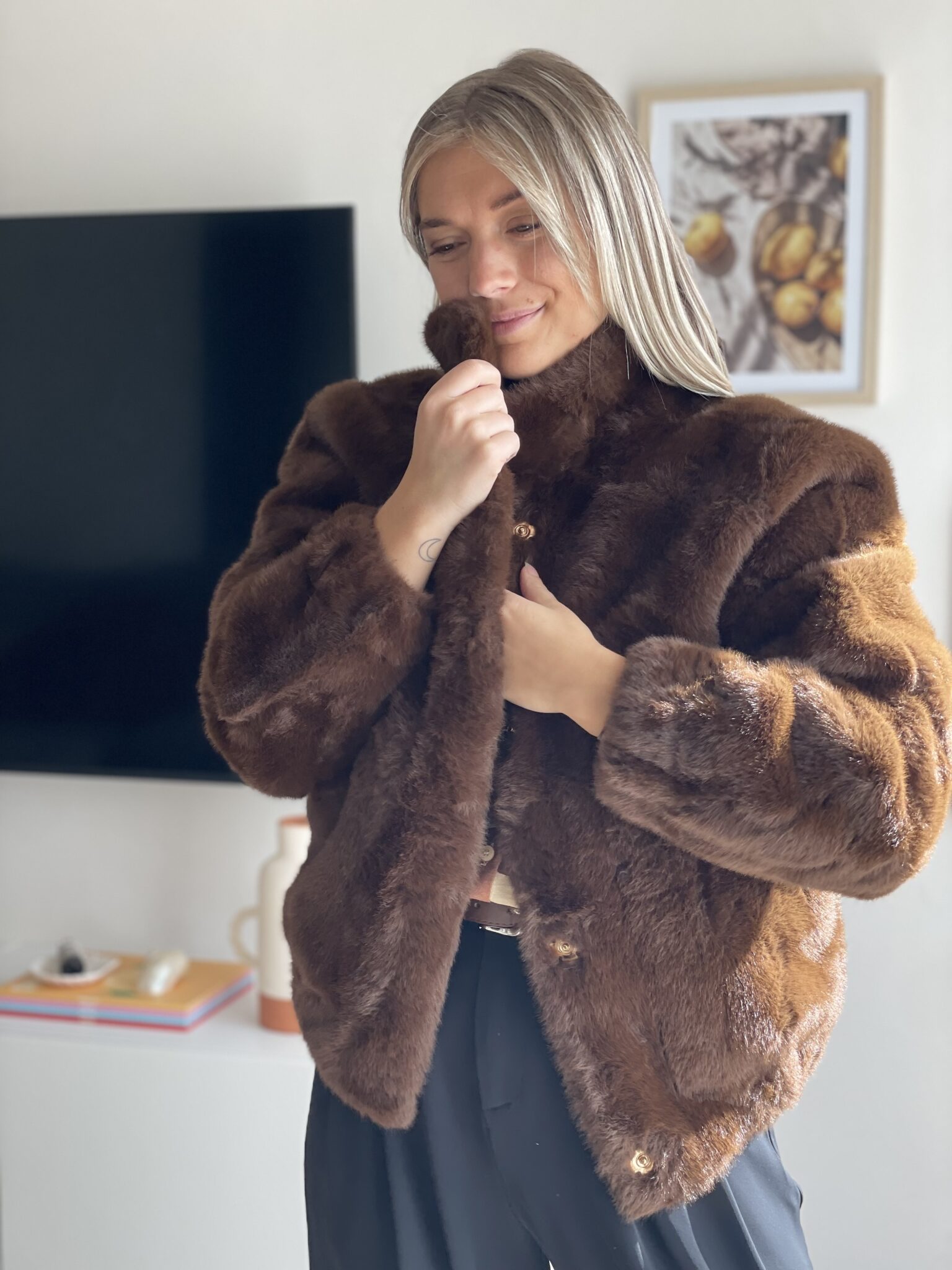 Veste Ted – Fausse Fourrure – Image 3