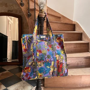 Grand Cabas matelassé | Frida Kahlo Violet