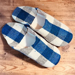 Babouches-Charentaises Bleues