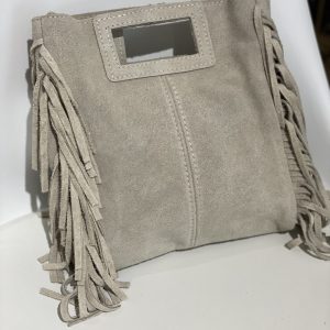 Sac à franges Daim Beige