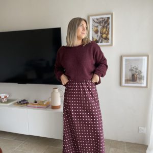 Jupe Sandro Bordeaux