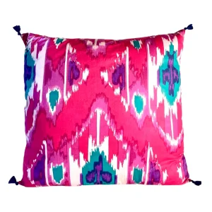 Housse de Coussin Ikat | Fuschia