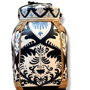 Bambou Rice Box | Bleu et Blanc | L