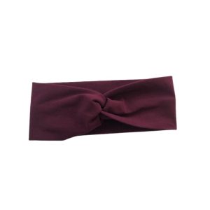 Bandeau Torsade Prune