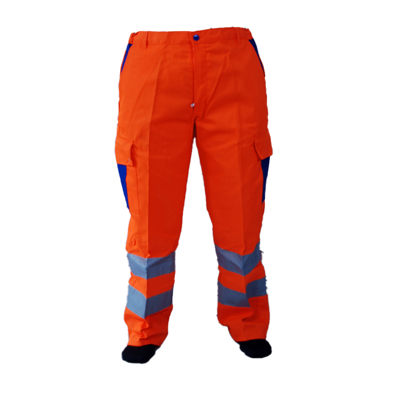 Pantalon de travail orange haute visibilité T. 48 de CEDRIMAGE