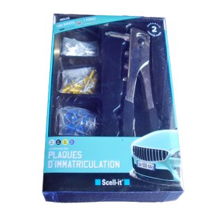 Pince à riveter et rivets acier Immatriculation SCELL-IT