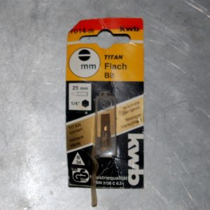 1 Embout Plat 5mm. Titane KWB