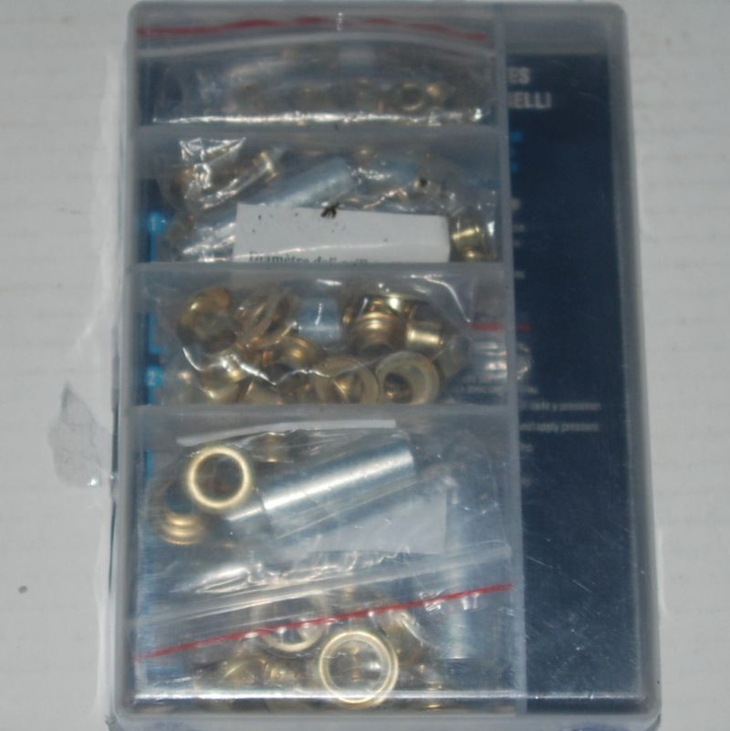 Kit de 150 oeillets D. 4-6-8-10mm. SCELL-IT avec outils de pose – Image 3