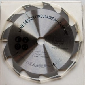 Lame Scie Circulaire D.160mm Alesage 16mm 12 Dents