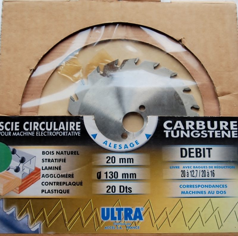 Lame Scie Circulaire D.130mm Alésage 20mm 20 Dents ULTRA – Image 2