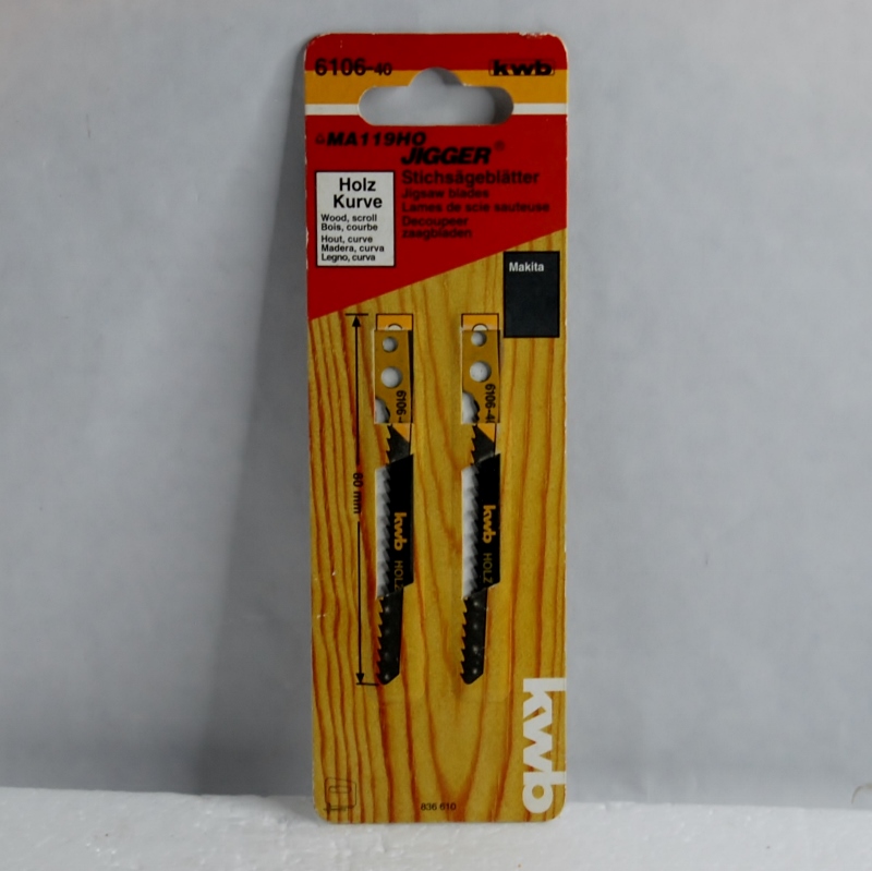 Lames Scie Sauteuse bois KWB. Attache pour MAKITA