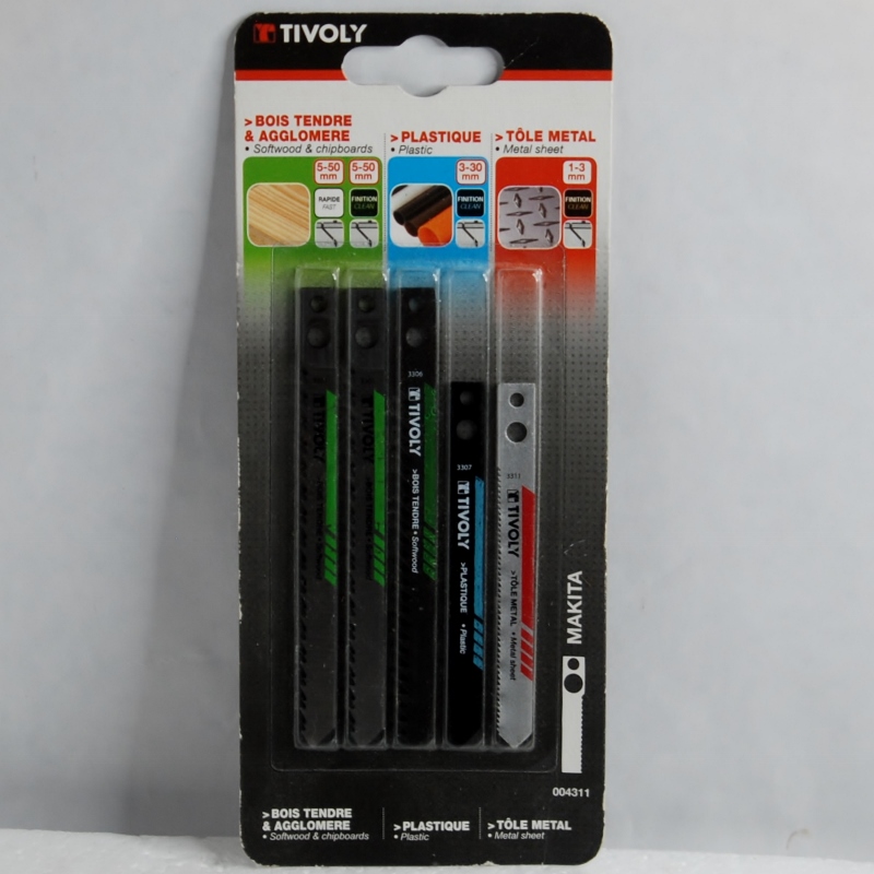 Lames Scie Sauteuse bois et métal TIVOLY. Attache pour MAKITA – Image 2