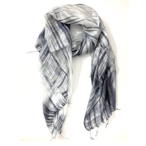 Black and white silk scarf Helsinki