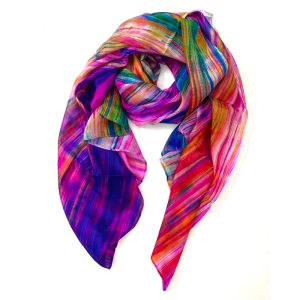 Pink and Purple Silk Scarf Los Angeles