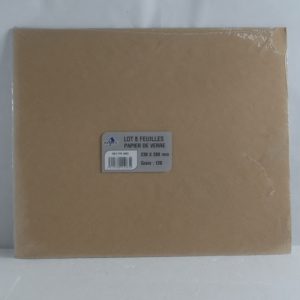 8 Feuilles papier de verre  grain 120 REFLEX