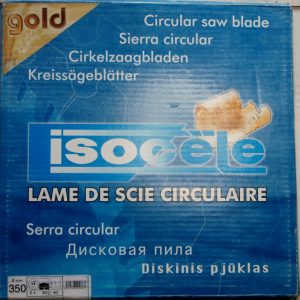Lame Scie Circulaire ISOCELE GOLD D.350mm Alésage 32 mm 80 Dents Ep.2,4mm. Métal?