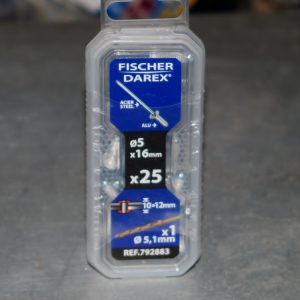 1 boite de rivets aveugles 5mm x 16mm FICHER DAREX