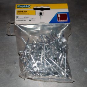 1 Sachet de 100 rivets  4,8mm x 16mm RAPID