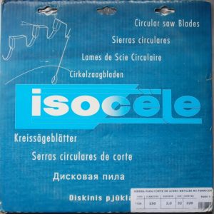 Lame Scie Circulaire métal et métal non ferreux ISOCELE D.350mm Alésage 32 mm 220 Dents Ep.3mm.